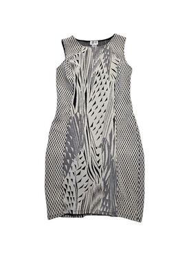 Arianne Jacquard Knit Bodycon Sheath Dress Geometric Small